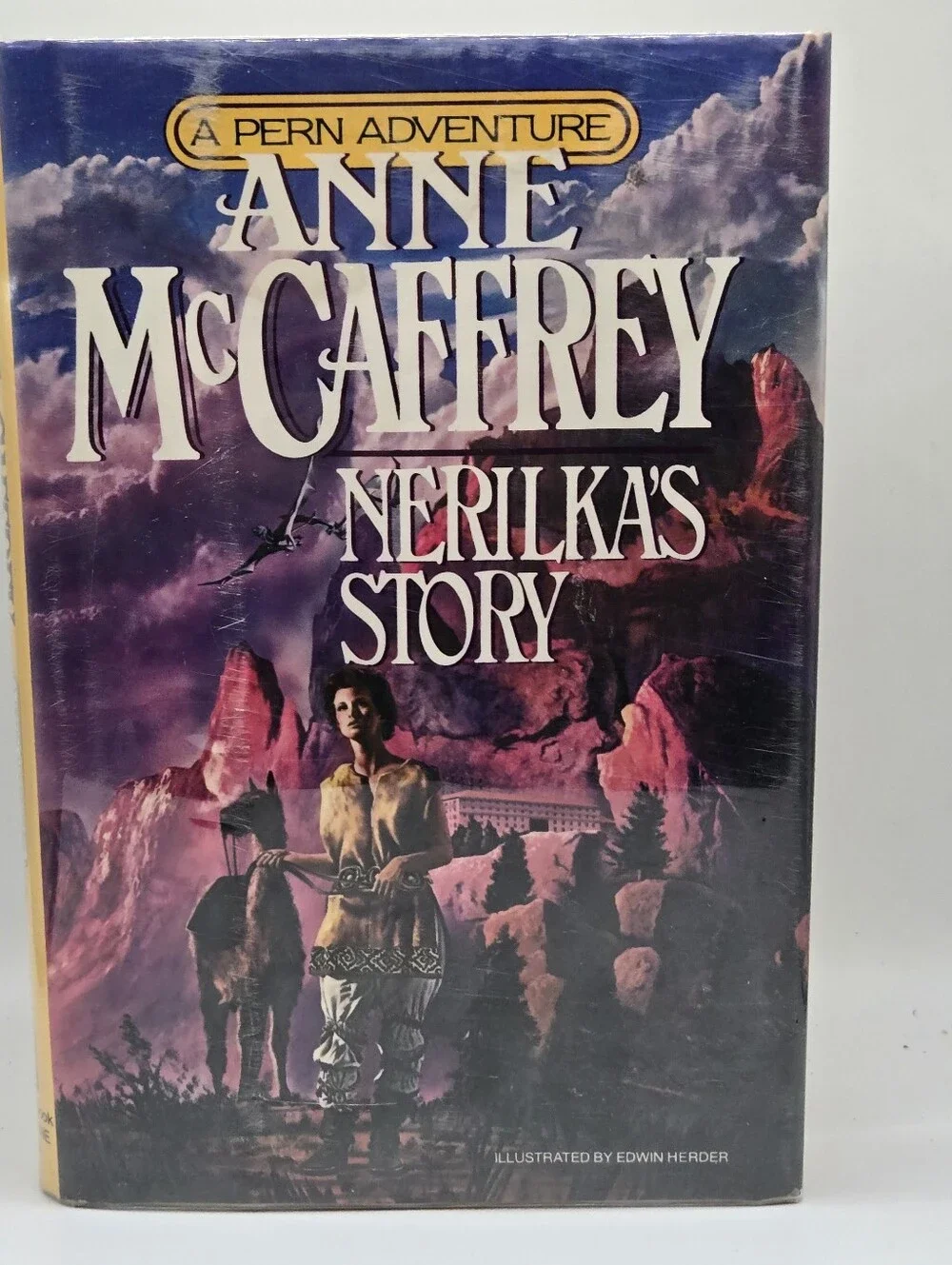 Nerilka's Story Anne McCaffrey 1986 1st Ed Del Rey Pern Moreta's Ride 2 HC DJ